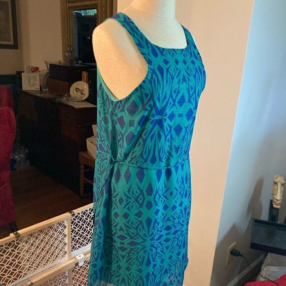 PRIVETT GREEN/BLUE DRESS - SZ Medium - Picture 10 of 10